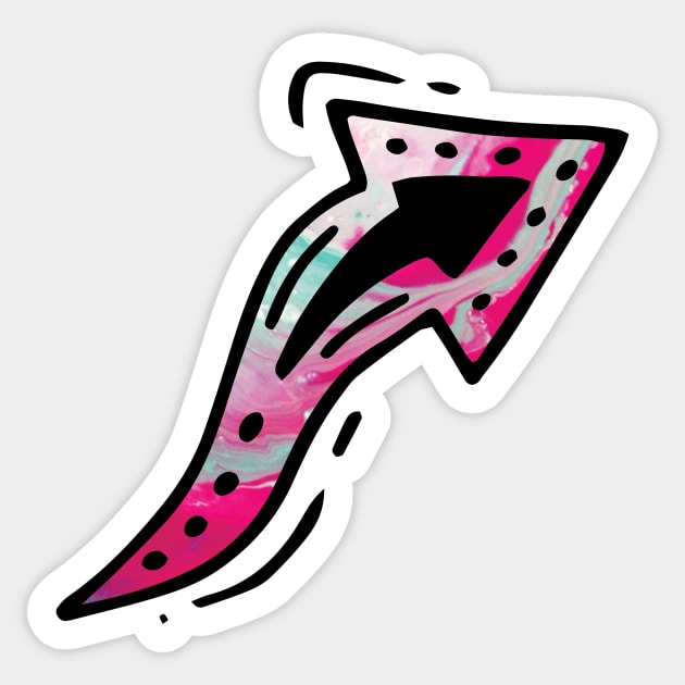 The Playful Arrow Sticker by VANDERVISUALS